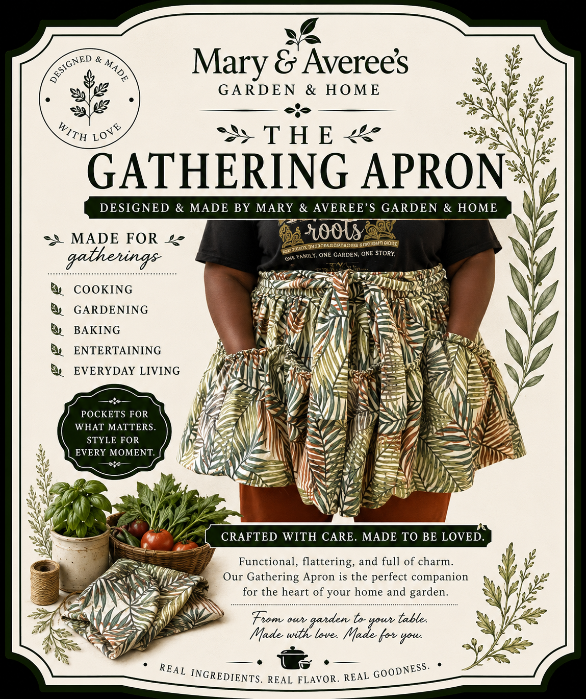 Garden Gathering Apron