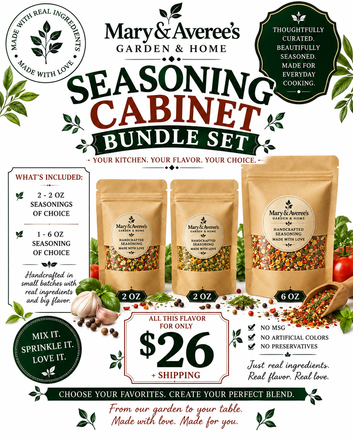 Seasoning Cabinet Bundle Box