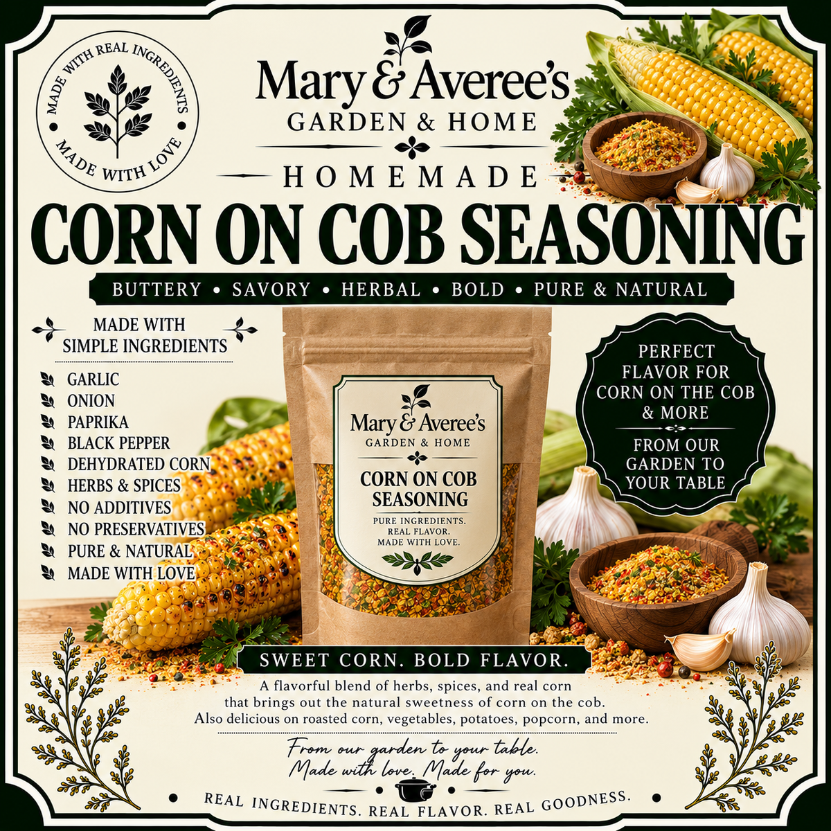 Homemade Corn on Cob Seasoning