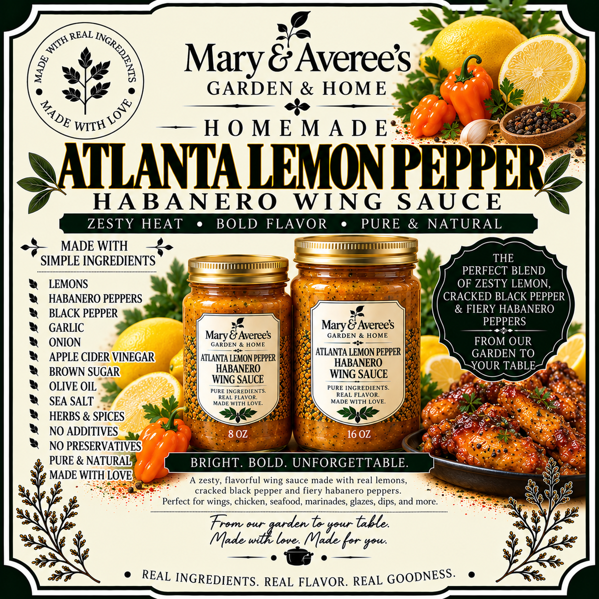 Atlanta Lemon Pepper Wing Sauce