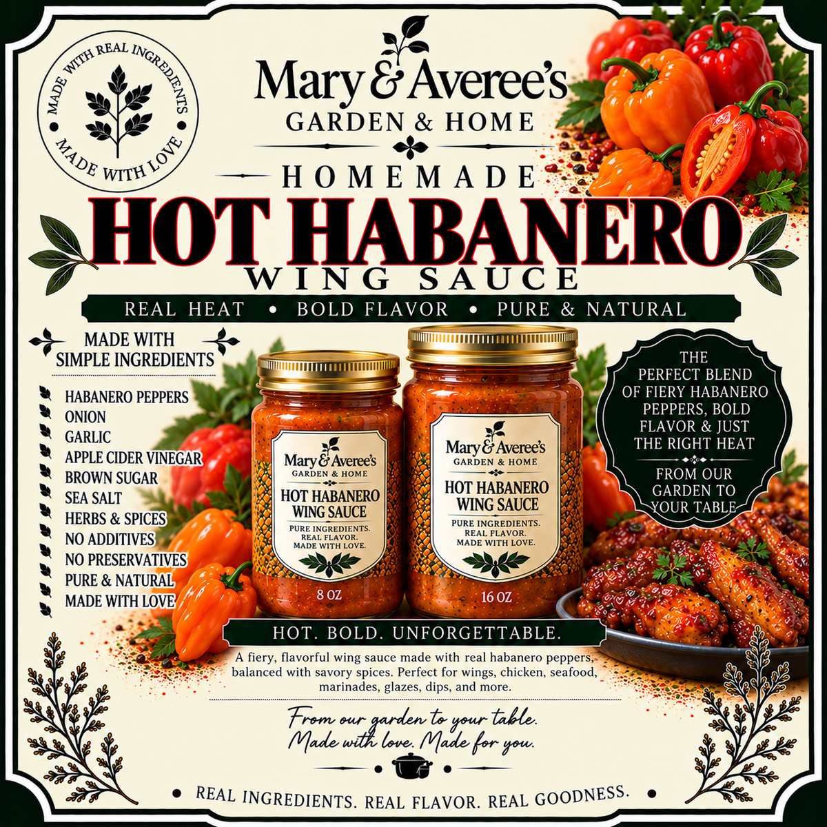 Hot Habanero Wing Sauce