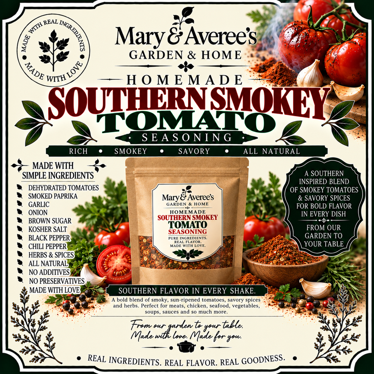 Homemade Southern Smokey Tomato Seasoning